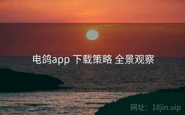 电鸽app 下载策略 全景观察