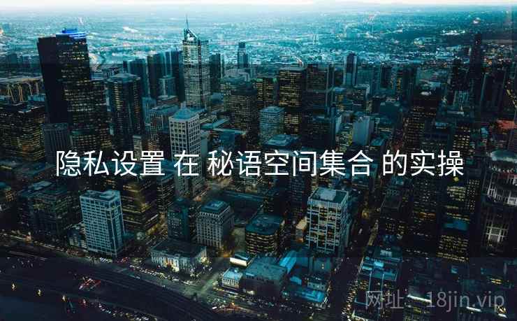 隐私设置 在 秘语空间集合 的实操