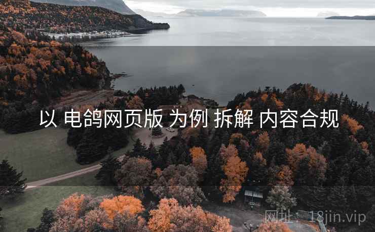 以 电鸽网页版 为例 拆解 内容合规