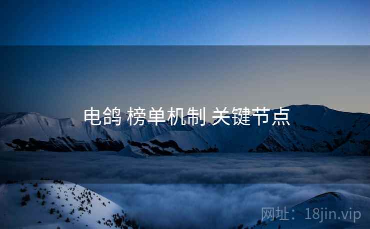 电鸽 榜单机制 关键节点