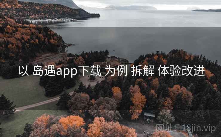 以 岛遇app下载 为例 拆解 体验改进